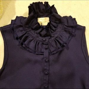 Kate Spade Silk Blouse Navy